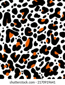 Piel de animales de piel de leopardo de la mano Abstracto Chetah Formas geométricas Patrón vectorial repetitivo Fondo aislado