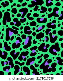 Piel de animales de piel de leopardo de la mano Abstracto Chetah Formas geométricas Patrón vectorial repetitivo Fondo aislado