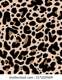 Piel de animales de piel de leopardo de la mano Abstracto Chetah Formas geométricas Patrón vectorial repetitivo Fondo aislado