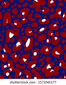 Piel de animales de piel de leopardo de la mano Abstracto Chetah Formas geométricas Patrón vectorial repetitivo Fondo aislado
