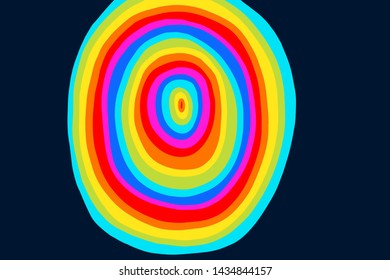 Hand drawn abstract circle pattern background. Textured.