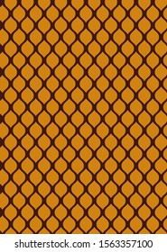 Hand Drawn Abstract Circles Grid Tile Mosaic Geometric Shapes Seamless Vector Pattern Isolated Background