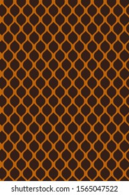 Hand Drawn Abstract Circles Grid Tile Mosaic Geometric Shapes Seamless Vector Pattern Isolated Background