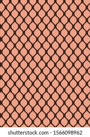Hand Drawn Abstract Circles Grid Tile Mosaic Geometric Shapes Seamless Vector Pattern Isolated Background