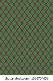 Hand Drawn Abstract Circles Grid Tile Mosaic Geometric Shapes Seamless Vector Pattern Isolated Background
