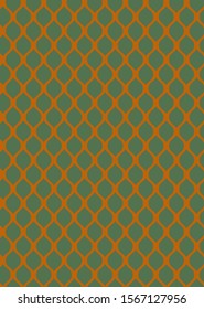 Hand Drawn Abstract Circles Grid Tile Mosaic Geometric Shapes Seamless Vector Pattern Isolated Background