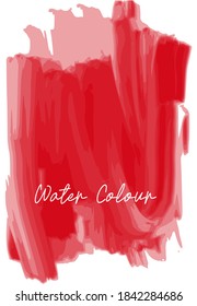 Hand drawn abstract color paint brush strokes set. Watercolor elements.