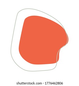Obra manual Abstract objeto contemporáneo. Ilustración vectorial moderna. Textura del sello. Perfecto para la impresión textil	
