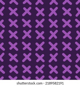 Hand drawn abstract cross seamless pattern. Plus sign endless wallpaper. Doodle style. Design for baby fabric, textile print, wrapping paper, childish textiles. Simple vector illustration.