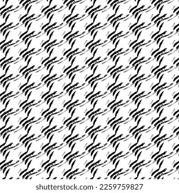 handgezeichnete abstrakte Designs und Formen, 
Kunst für Fasern und Textilien.
Monochrome Geometrie-Ornament. Halftone, Vektorhintergrund. Weiße und schwarze nahtlose Muster.

