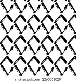 Diseños y formas abstractos dibujados a mano, 
Arte para tejidos y textiles.
Fondo del vector de medio tono monocromático de la geometría. Patrón transparente blanco y negro.