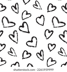 Hand drawn abstract designs and shapes, 
Art for fabrics and textiles.
Geometry monochrome ornament halftone vector background. White and black seamless pattern.