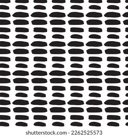 Diseños y formas abstractos dibujados a mano, 
Arte para tejidos y textiles.
Fondo del vector de medio tono monocromático de la geometría. Patrón transparente blanco y negro.