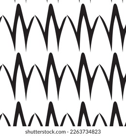 Hand drawn abstract designs and shapes, 
Art for fabrics and textiles.
Geometry monochrome ornament halftone vector background. White and black seamless pattern.