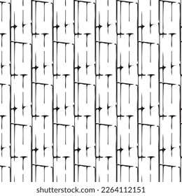 Hand drawn abstract designs and shapes, 
Art for fabrics and textiles.
Geometry monochrome ornament halftone vector background. White and black seamless pattern.