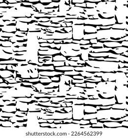 Hand drawn abstract designs and shapes, 
Art for fabrics and textiles.
Geometry monochrome ornament halftone vector background. White and black seamless pattern.