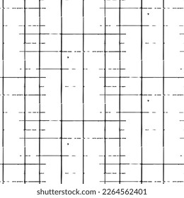 Hand drawn abstract designs and shapes, 
Art for fabrics and textiles.
Geometry monochrome ornament halftone vector background. White and black seamless pattern.