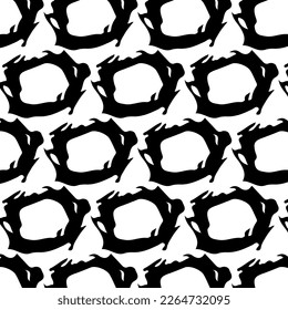 Diseños y formas abstractos dibujados a mano, 
Arte para tejidos y textiles.
Fondo del vector de medio tono monocromático de la geometría. Patrón transparente blanco y negro.