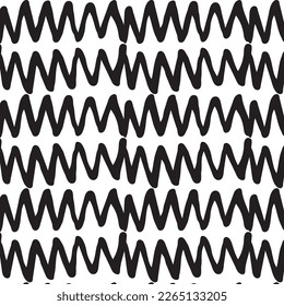 Diseños y formas abstractos dibujados a mano, 
Arte para tejidos y textiles.
Fondo del vector de medio tono monocromático de la geometría. Patrón transparente blanco y negro.