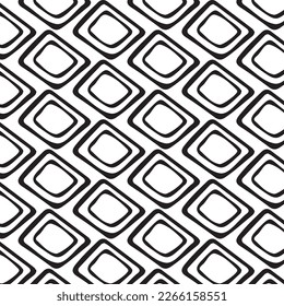 Hand drawn abstract designs and shapes, 
Art for fabrics and textiles.
Geometry monochrome ornament halftone vector background. White and black seamless pattern.