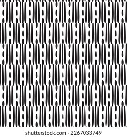 Diseños y formas abstractos dibujados a mano, 
Arte para tejidos y textiles.
Fondo del vector de medio tono monocromático de la geometría. Patrón transparente blanco y negro.