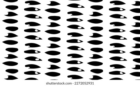 Hand drawn abstract designs and shapes, 
Art for fabrics and textiles.
Geometry monochrome ornament halftone vector background. White and black seamless pattern texture 