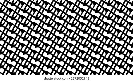 Hand drawn abstract designs and shapes, 
Art for fabrics and textiles.
Geometry monochrome ornament halftone vector background. White and black seamless pattern texture 