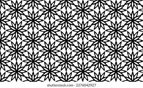 Diseños y formas abstractos dibujados a mano, 
Arte para tejidos y textiles.
Fondo del vector de medio tono monocromático de la geometría. Patrón transparente blanco y negro.