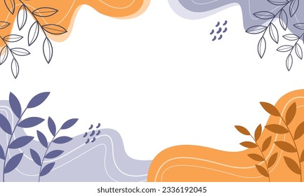 Hand Drawn Abstract Doodle Aesthetic Background
