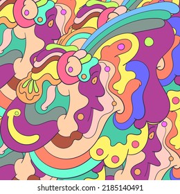 Hand Drawn Abstract Doodle Background