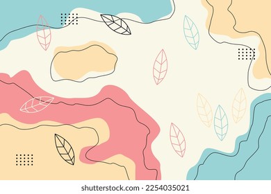 Hand drawn abstract doodle background illustration