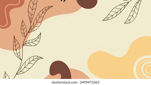 Hand drawn abstract doodle background vector design in eps 10