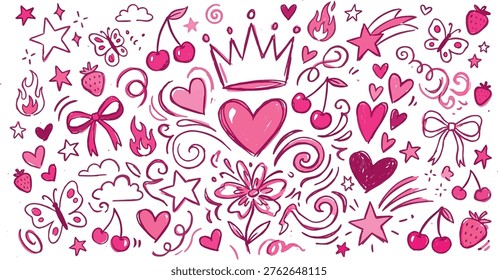 Hand drawn abstract doodle background sketch texture artistic line design