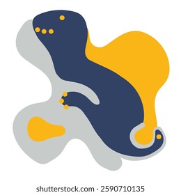 Hand drawn abstract doodle element. Vector illustration.