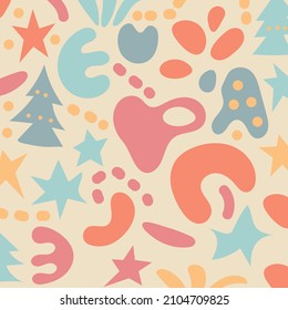 Hand drawn abstract doodle pattern design. - Vector.