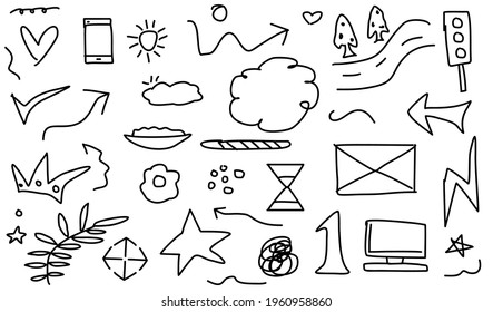 Hand drawn abstract Doodle vector 