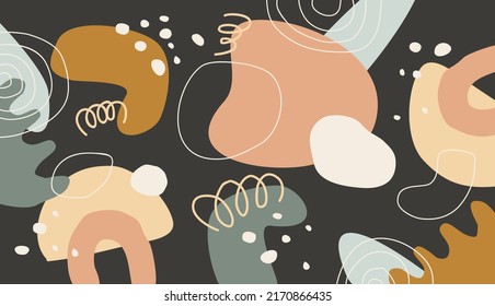 Hand drawn abstract doodle vector background design