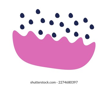 Hand drawn abstract doodles flat icon. Vector illustration