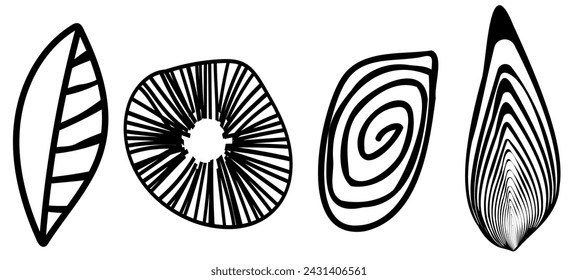 Handgezeichnete abstrakte Elemente für Ihr Design, Doodles