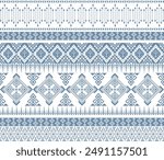 Hand drawn abstract Ethnic geometric pattern, background, navy blue beutiful textile, silk, great for textiles, banners, wallpapers