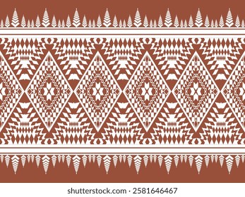 Hand drawn abstract ethnic geometric Pattern, American pattern, Navajo, Native American ornament. Abstract geometric background traditional ethic for decoration, clothing, fabric, textile, fashion