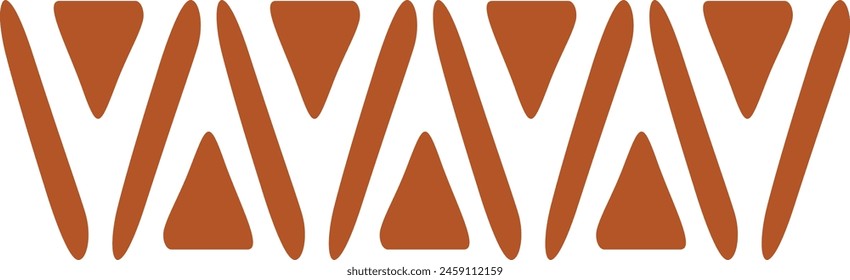 Hand Drawn Abstract Ethnic Pattern. African Design Style. Isolated Vector Illustration