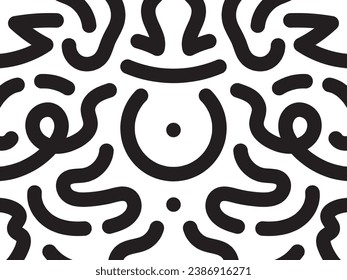 Arte de línea facial abstracta dibujada a mano