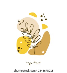 Hand drawn abstract floral background isolated on white. Vector flower background  for paper, cover, fabric, interior decor.