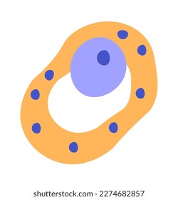 Handgezeichnete abstrakte Blumensymbol-Ikone. Vektorgrafik