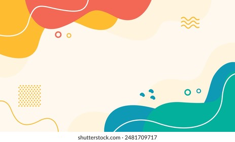 Hand drawn abstract fluid background