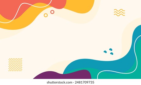 Hand drawn abstract fluid background