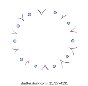 Hand drawn abstract frame. Vector illustration