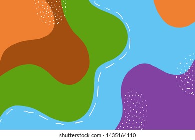 hand drawn abstract fun color pattern cartoon texture for doodle geometric background