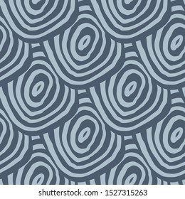 Hand drawn abstract geometric circles seamless pattern. Crossed arc backdrop. Simple background for book covers, wallpapers, design, graphic art, wrapping paper. Vector illustration